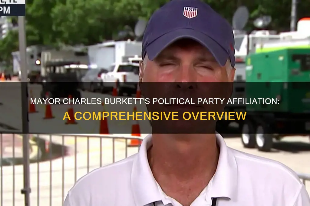 what political party is mayor charles burkett