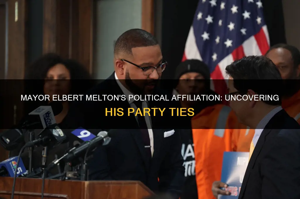 what political party is mayor elbert melton