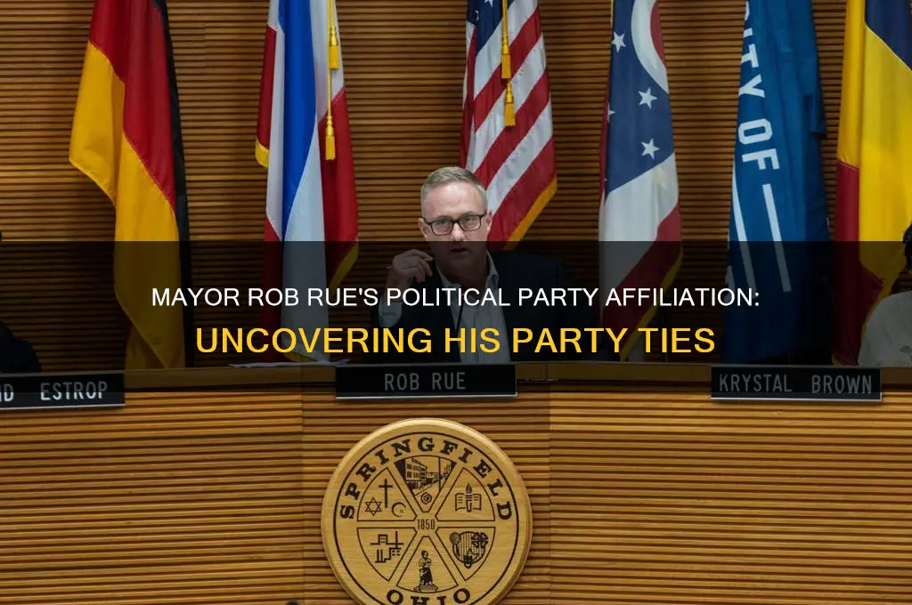 what political party is mayor rob rue