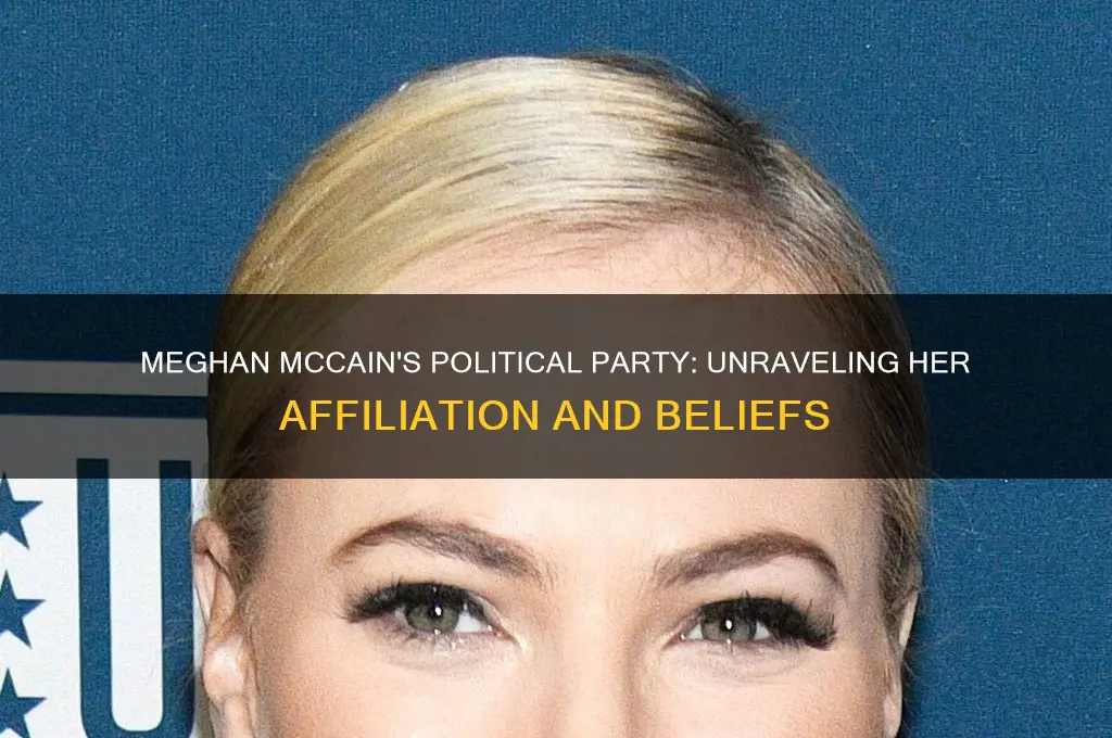 what political party is meghan mccain