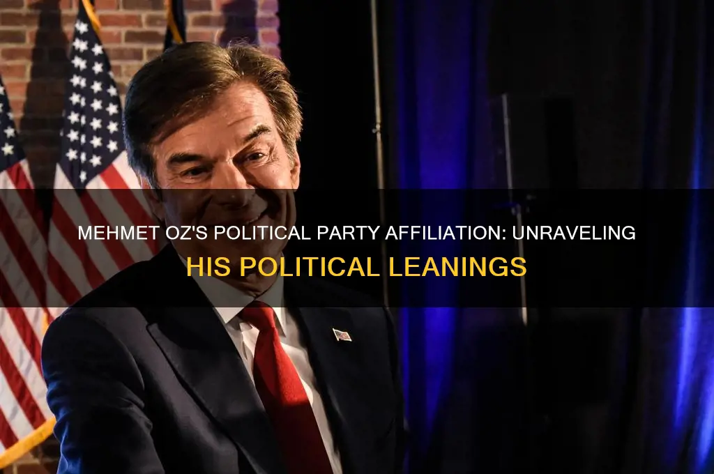what political party is mehmet oz
