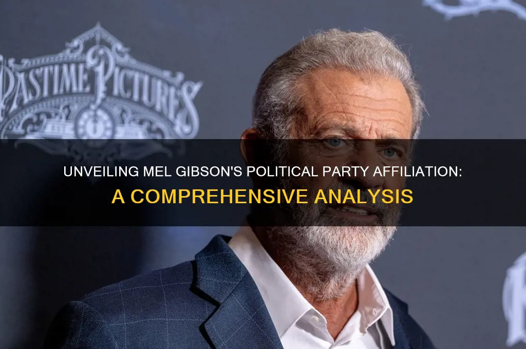 what political party is mel gibson