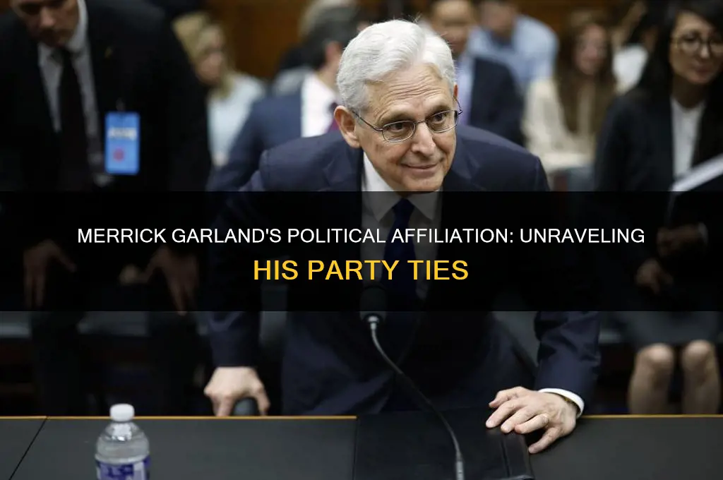 what political party is merrick garland