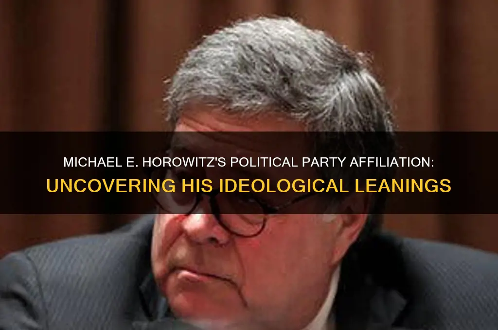 what political party is michael e horowitz