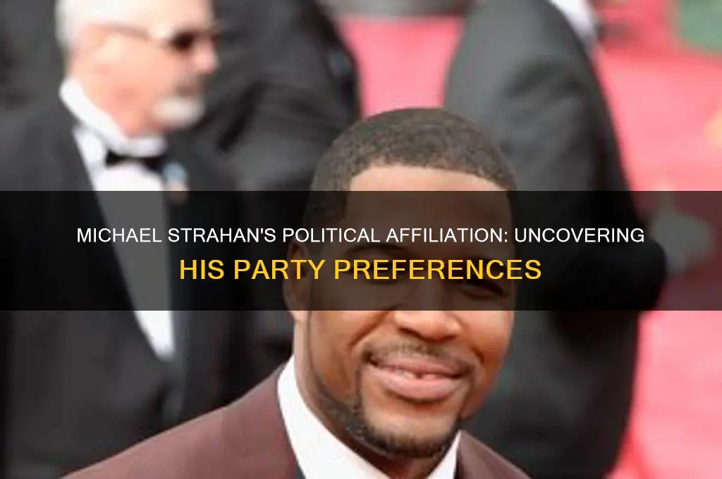 what political party is michael strahan