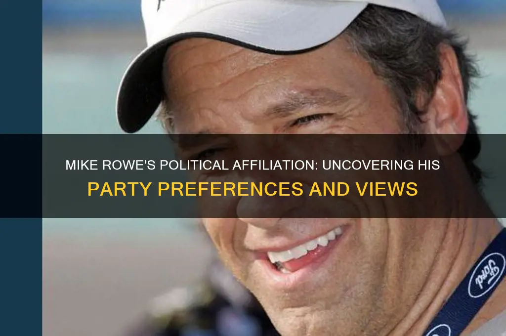 what political party is mike rowe