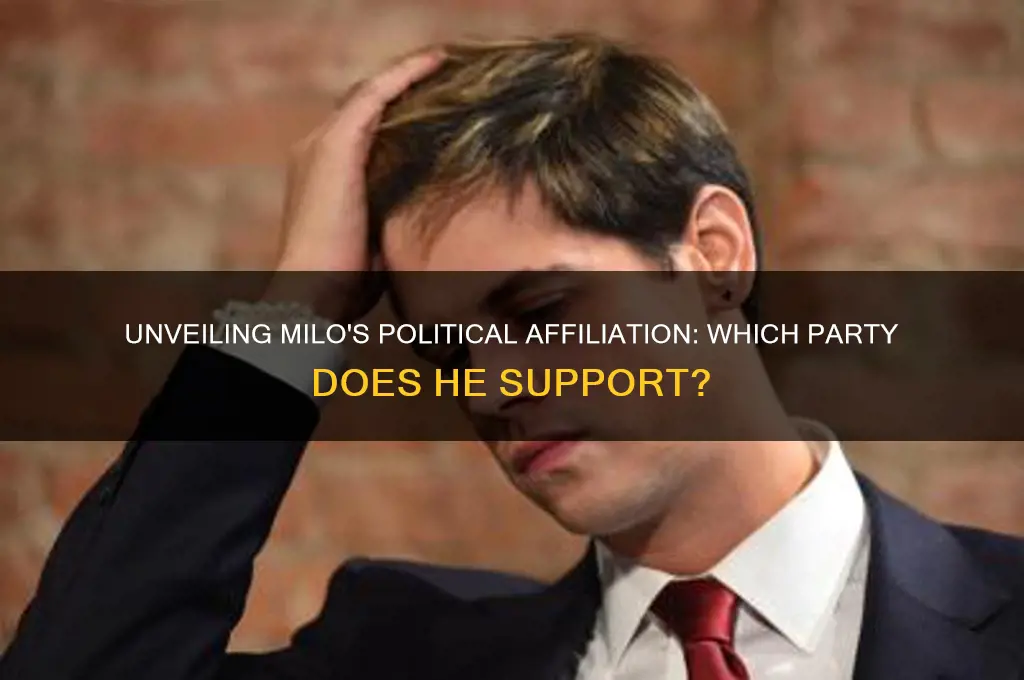 what political party is milo