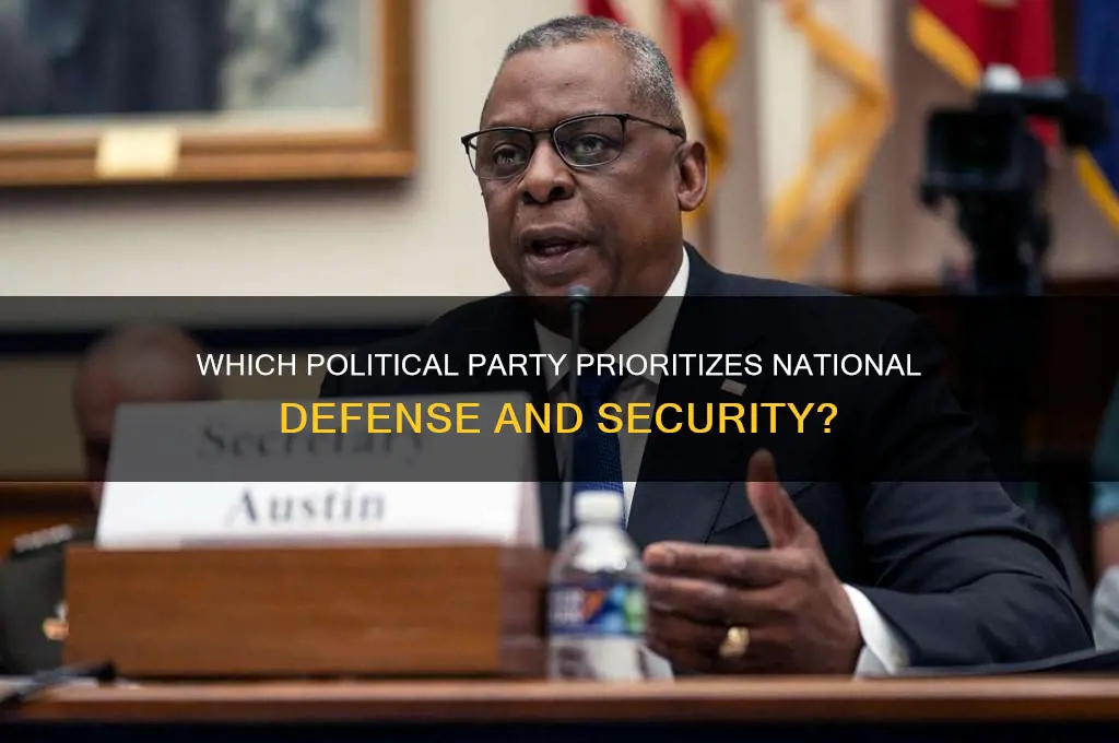 what political party is more likely to defend the nation