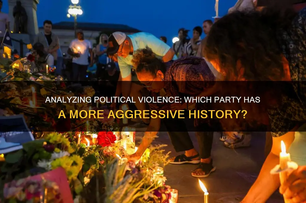 what political party is more violent