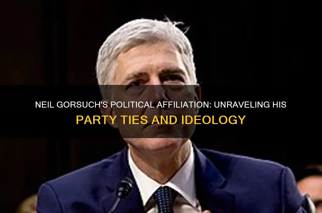 what political party is neil gorsuch