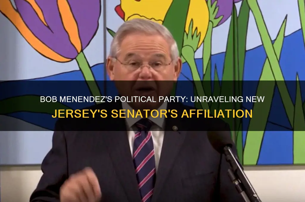 what political party is new jersey sen bob menendez