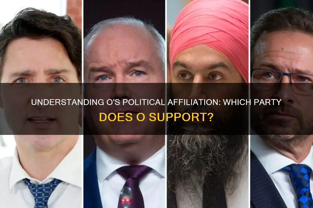 what political party is o