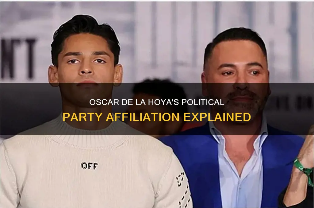 what political party is oscar dela hoya
