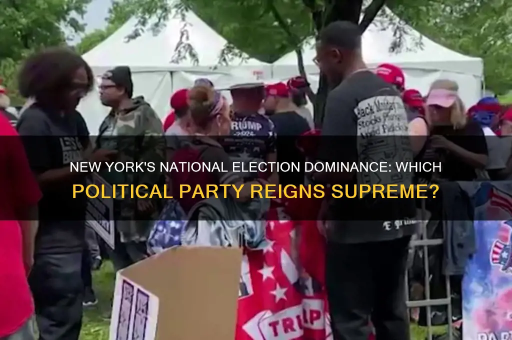 what political party is predominate for ny in national elections