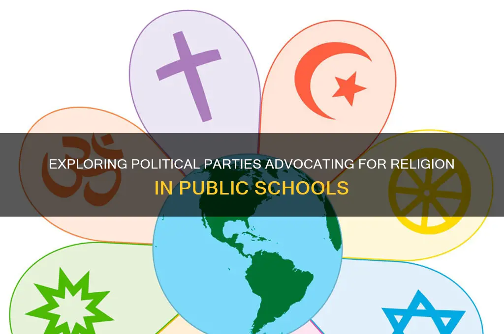 what political party is pro religion in schools