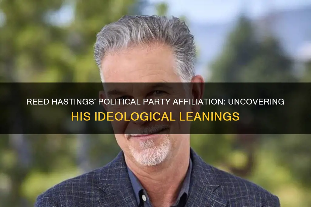what political party is reed hastings affliated with
