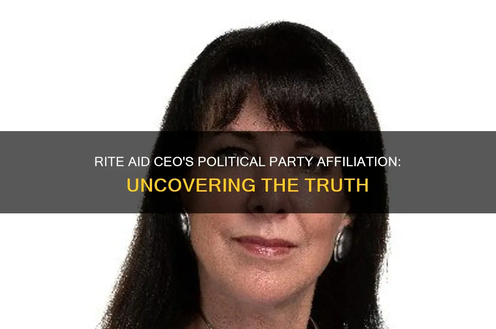 what political party is rite aid ceo