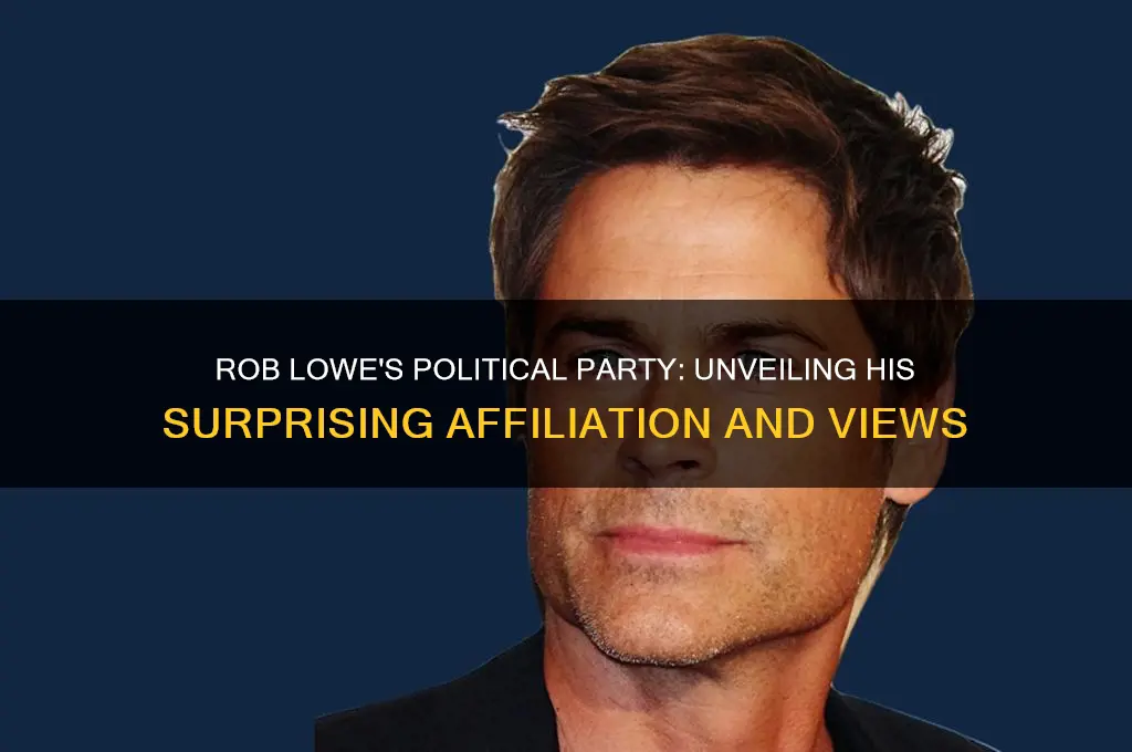 what political party is rob lowe