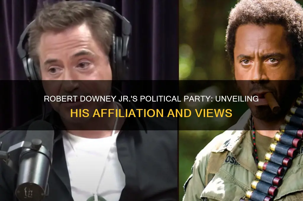what political party is robert downey jr
