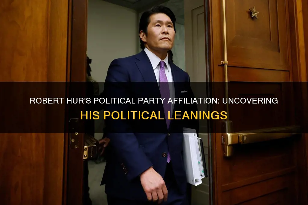 what political party is robert hur