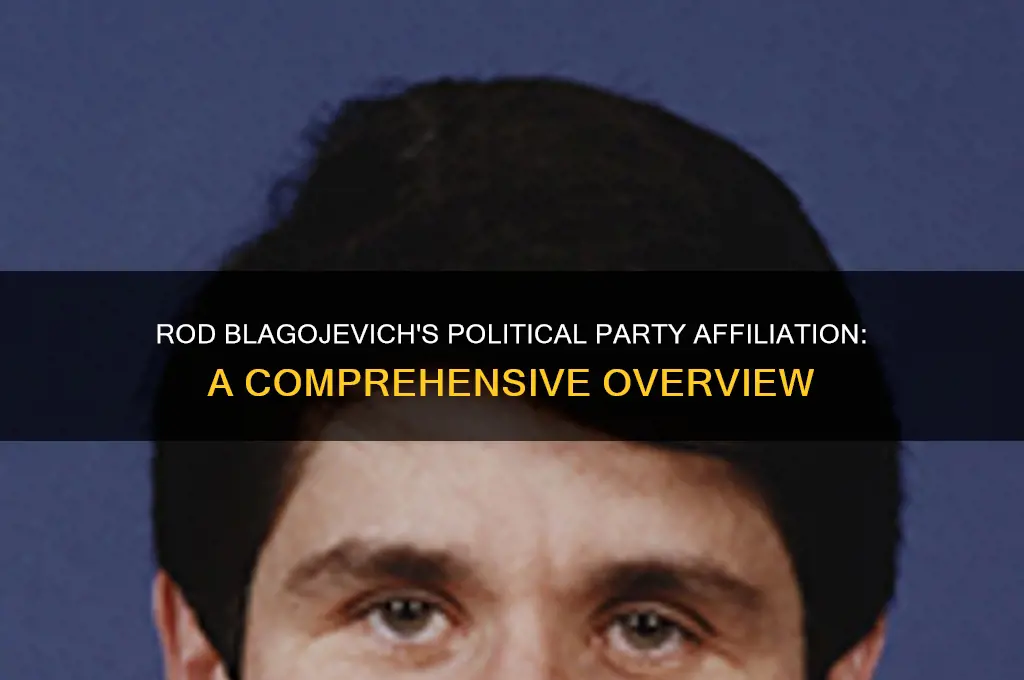 what political party is rod blagojevich