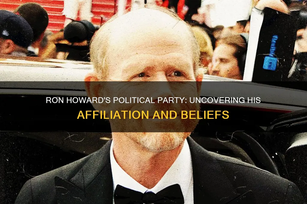 what political party is ron howard