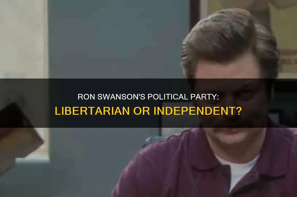 what political party is ron swanson
