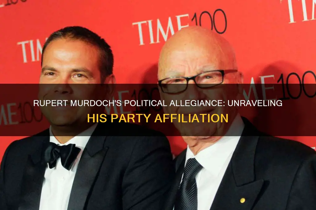 what political party is rupert murdoch