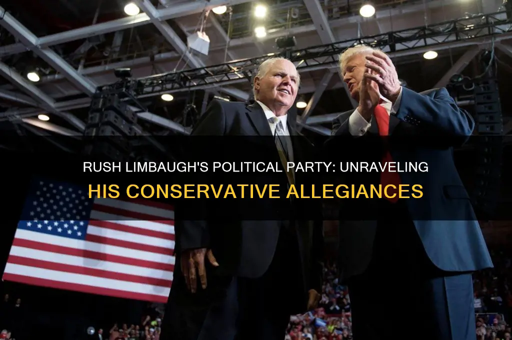 what political party is rush limbaugh