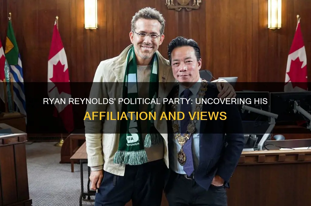 what political party is ryan reynolds