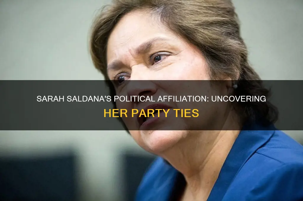 what political party is sarah saldana