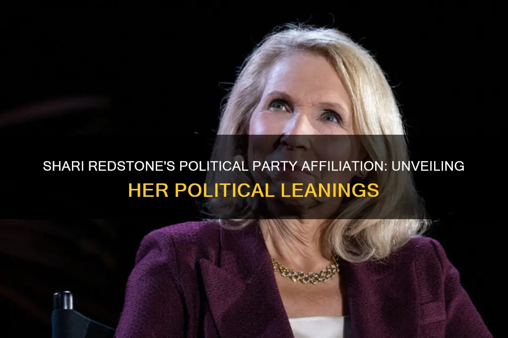 what political party is shari redstone