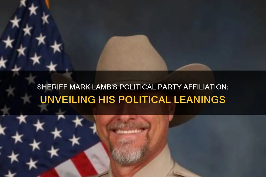 what political party is sherriff mark lamb