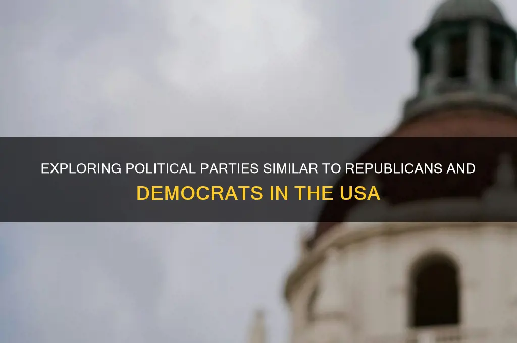 what political party is similar to republican and democratic party