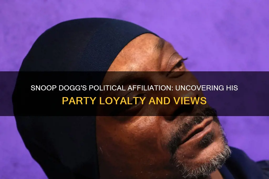 what political party is snoop dog