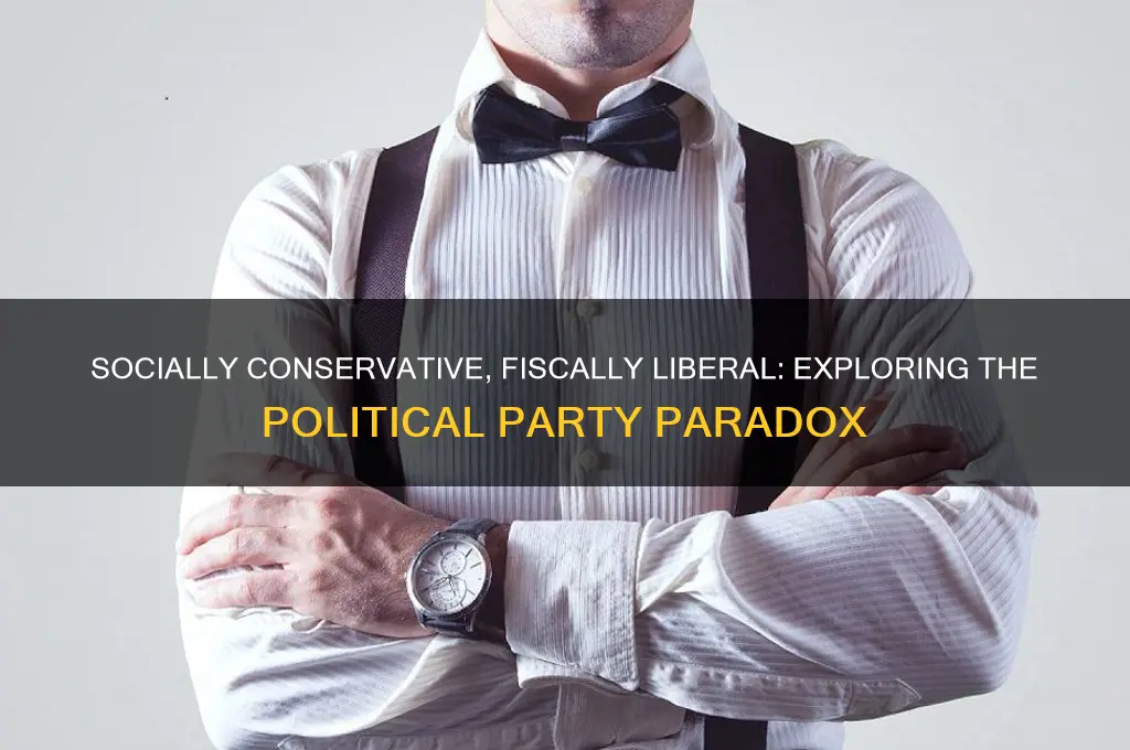 what political party is socially conservative but fiscally liberal