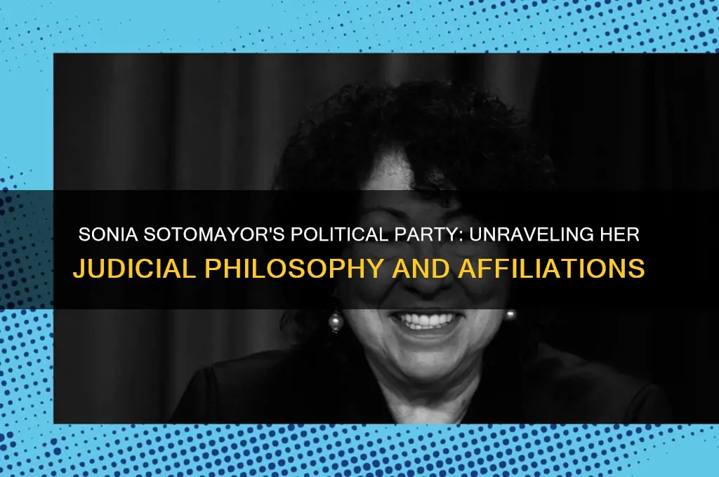 what political party is sonia sotomayor