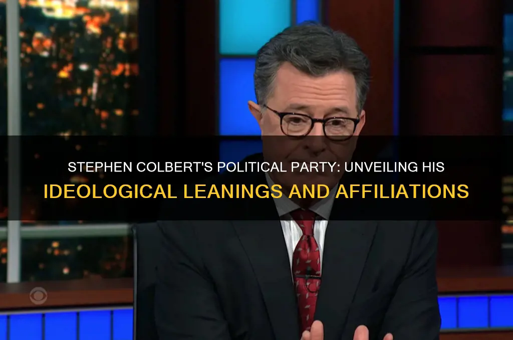 what political party is stephen colbert
