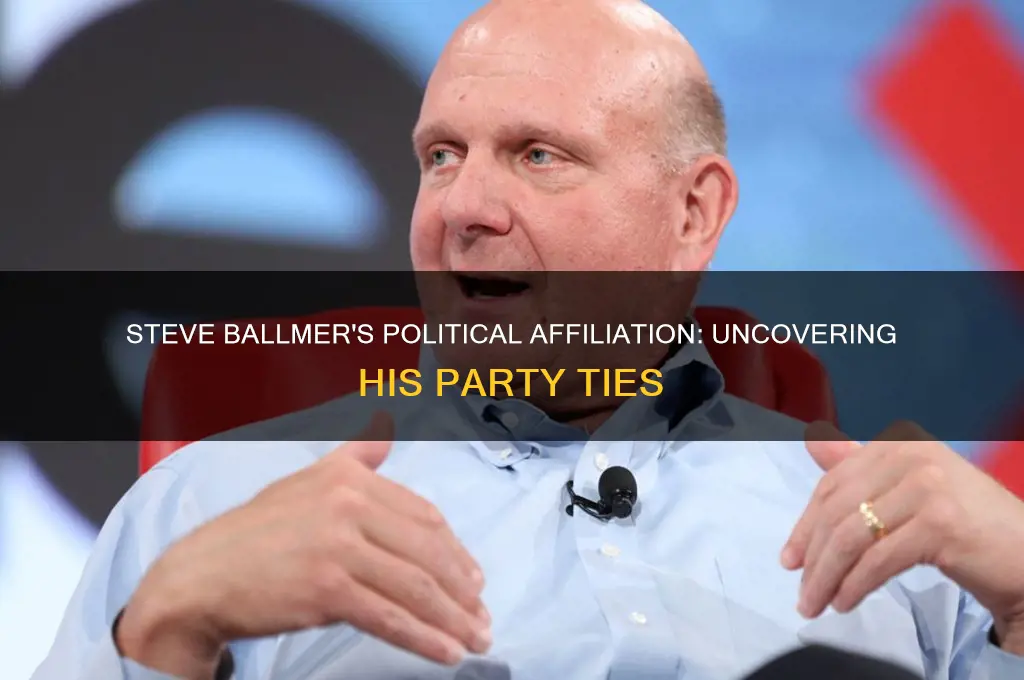 what political party is steve ballmer