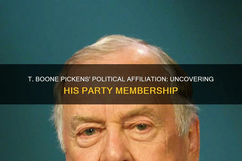 what political party is t boone pickens a member of