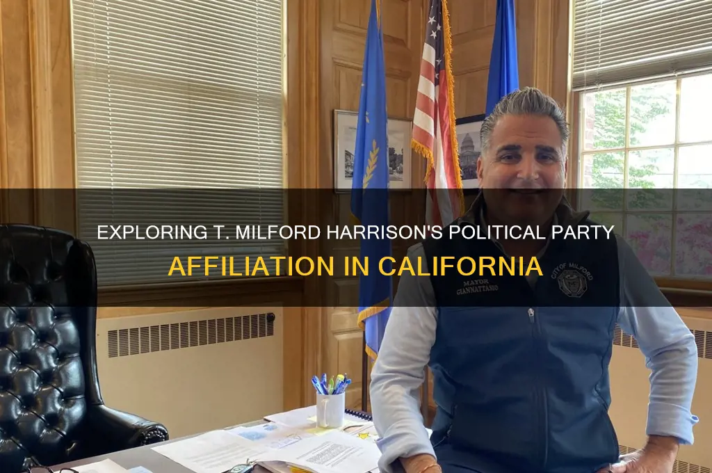 what political party is t milford harrison california