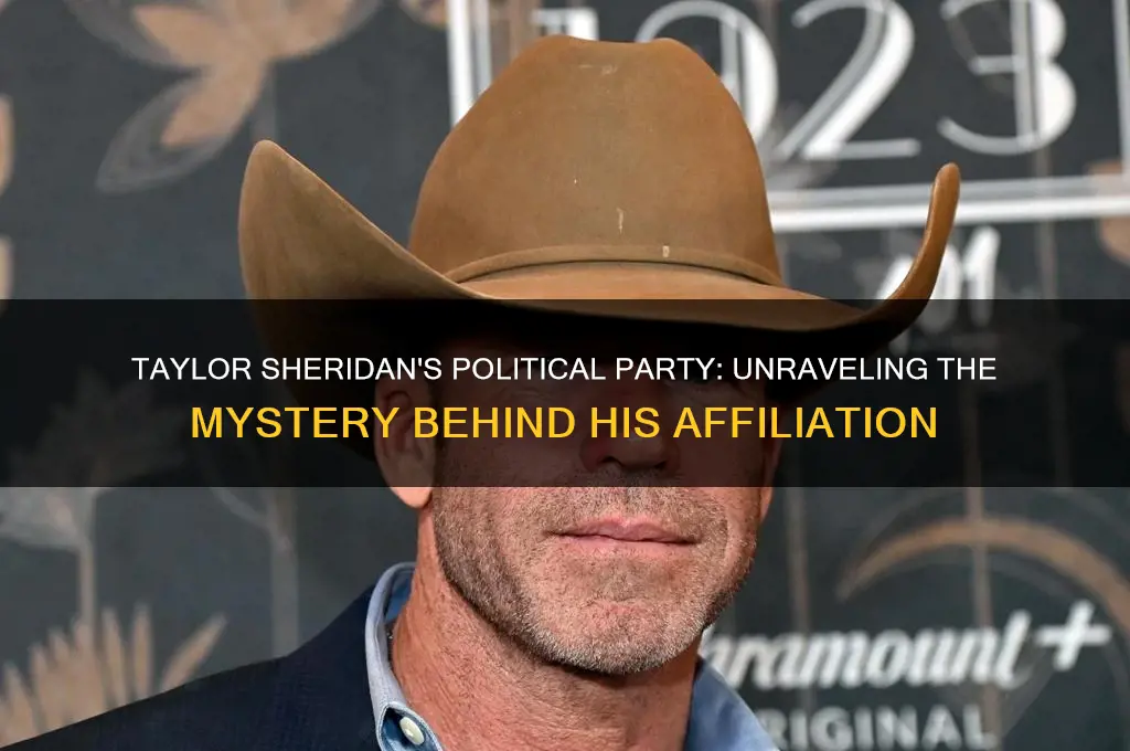 what political party is taylor sheridan