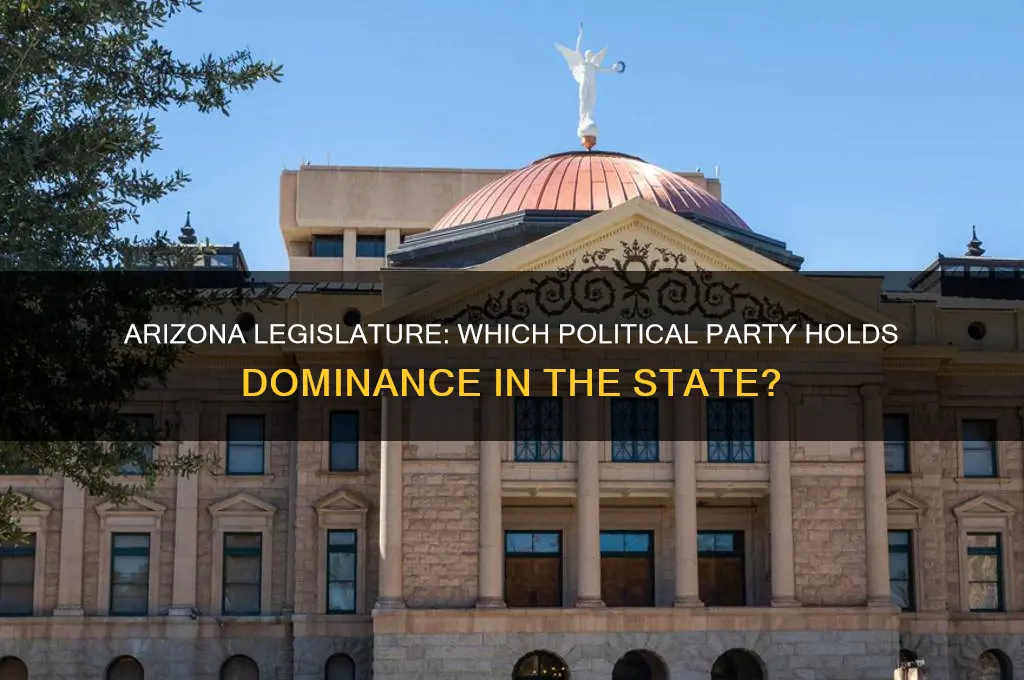 what political party is the arizona legislature dominated by