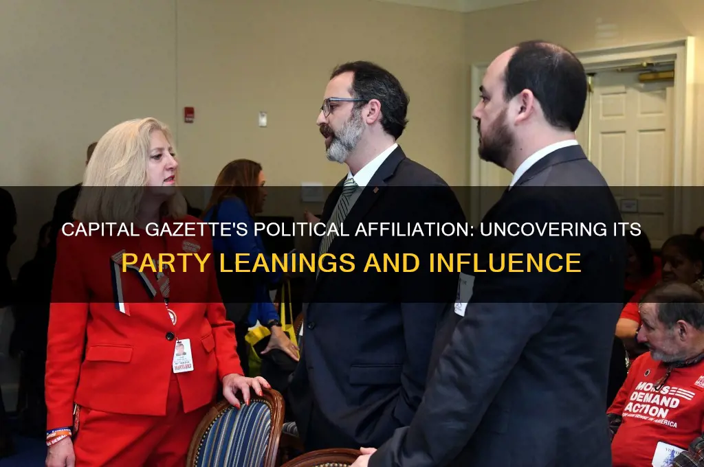 what political party is the capital gazette