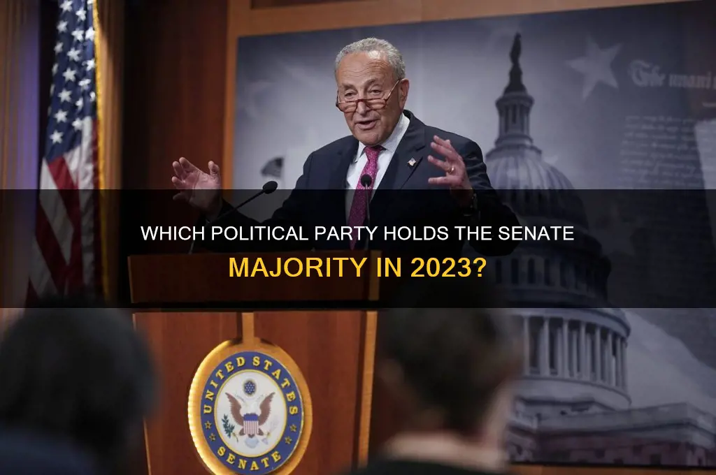 what political party is the majority in the senate
