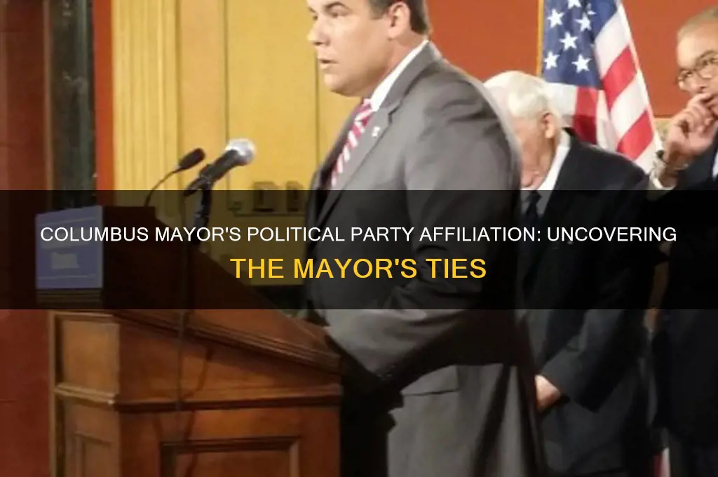 what political party is the mayor columbus ohio afiliated