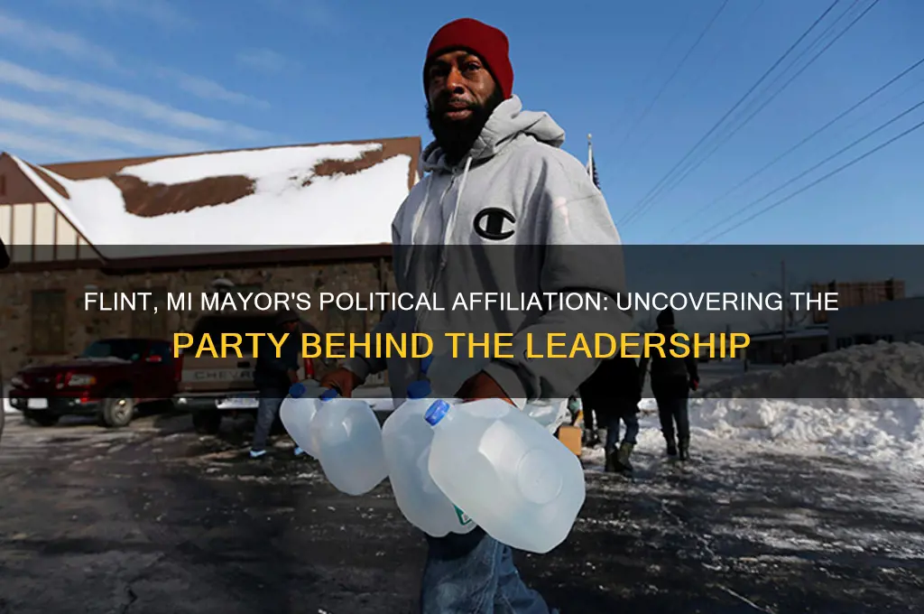 what political party is the mayor of flint mi