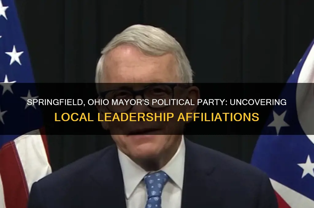 what political party is the mayor of springfield ohio