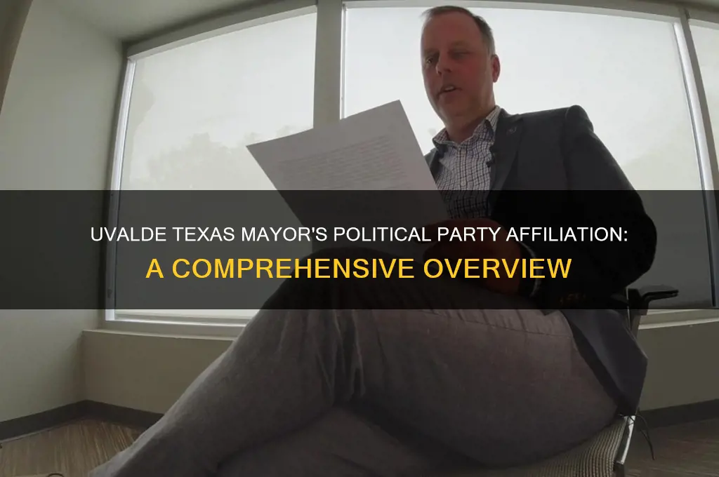 what political party is the mayor of uvalde texas