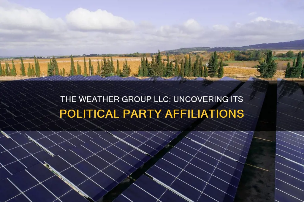 what political party is the weather group llc associated with